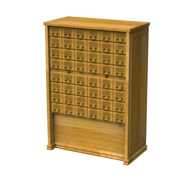 Шкаф каталожный 48 ящиков 1092х540х1600Н (серия Классика)