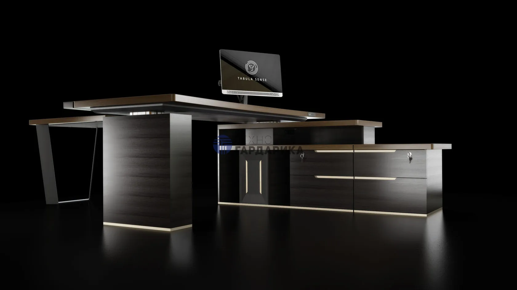 Угловой стол руководителя Tabula Sense Executive